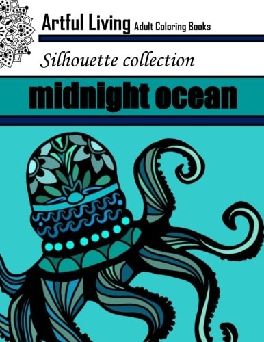 Midnight Ocean: Adult Coloring Book Ocean Coloring Book for Relaxation and Stress Relief