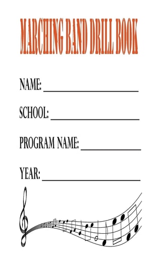 Marching Band Drill Book