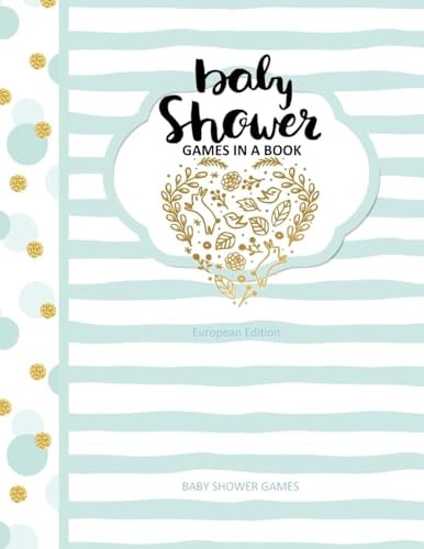 Baby Shower Games Baby Shower Games in a Book European Edition Baby Shower Favours