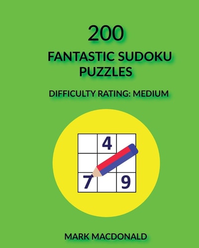 200 Fantastic Sudoku Puzzles Difficulty Rating Medium