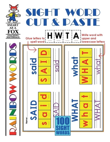 Sight Word Cut and Paste