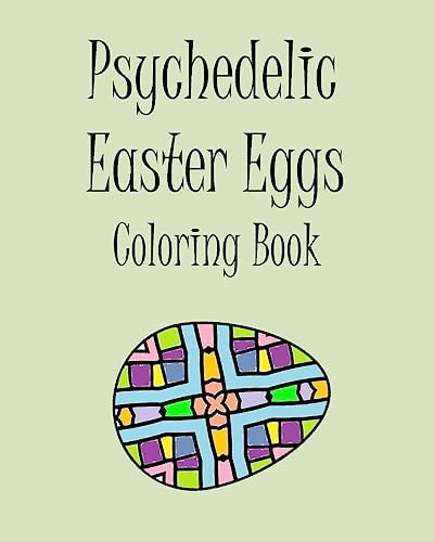 Psychedelic Easter Eggs Coloring Book