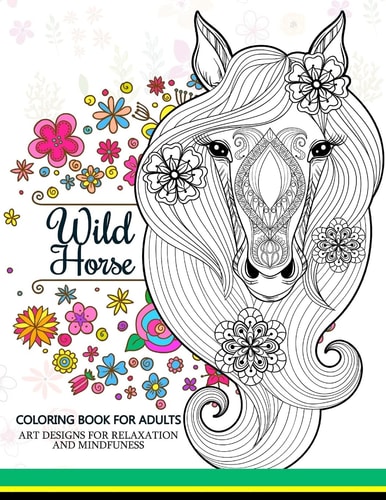 Wild Horses Coloring Book Coloring Book for Adult