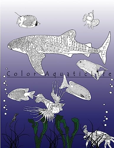 Color Aquatic Life Activity Book