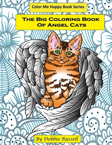 The Big Coloring Book Of Angel Cats 40 Amazing Angel Cat Designs To Color!