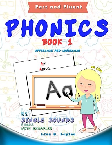 Phonics Flashcards (Single Sounds) 52 Flash Cards with Examples