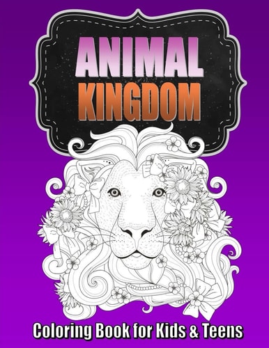 Animal Coloring Book for Older Kids and Teens ~ Perfect for Boys and Girls Unique Teen Coloring Book with Zentangle and Mandala Animal Patterns for Hours of Relaxation for Kids