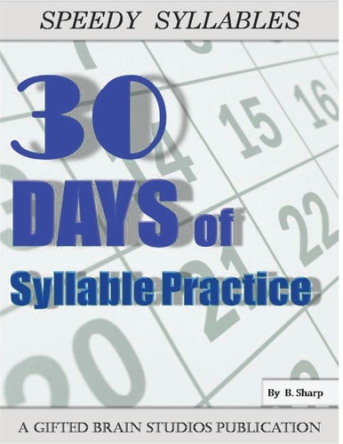 Speedy Syllables Fast and Fun Syllable Practice