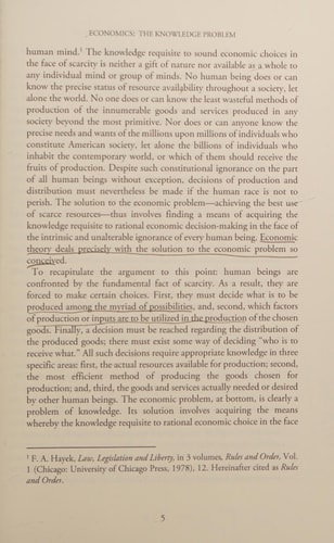 Freedom and Economic Order