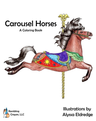Carousel Horses A Coloring Book