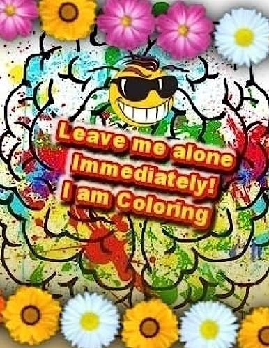 Leave Me Alone Immediately! I Am Coloring! An Adult Coloring Book