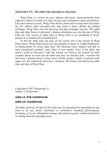 The ankle trips and trips in wing chun