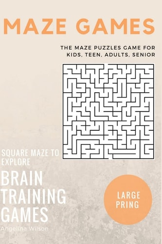 Maze Games The Maze Puzzles Game for Kids, Teen, Adults, Senior, Brain Training Games, Square Maze to Explore