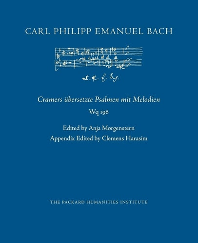 Cramers Übersetzte Psalmen Mit Melodien, Wq 196