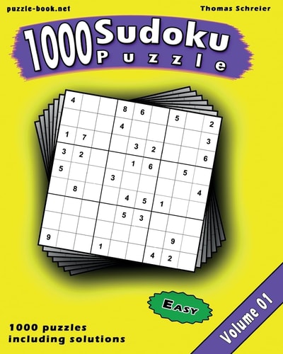 Sudoku 1000 Easy 9x9 Sudoku, Vol. 1