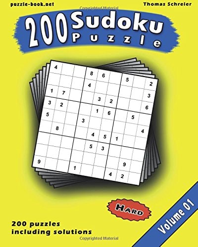 Sudoku 200 Hard 9x9 Sudoku, Vol. 1