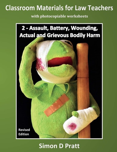 Classroom Materials for Law Teachers Assault, Battery, Wounding, Actual and Grievous Bodily Harm