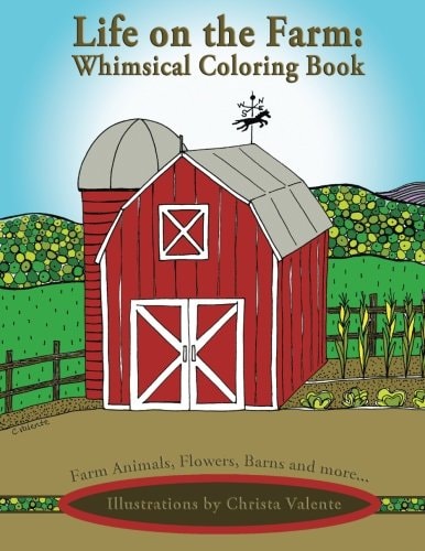 Life on the Farm Whimsical Coloring Book