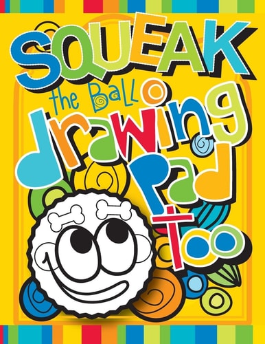 Squeak the Ball Drawing Pad Too Zooky and Friends Activity Books