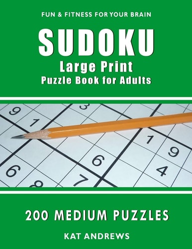 Sudoku Large Print Puzzle Book for Adults 200 Medium Puzzles