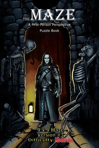 The Maze A First-Person Perspective Puzzle Book Moderate 9x9 Version #3