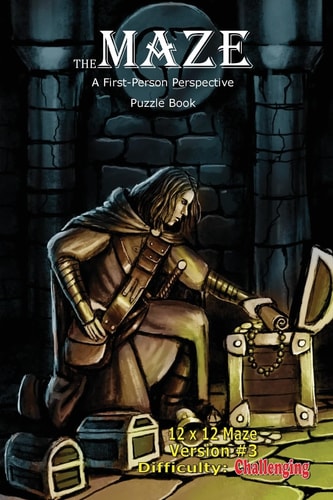 The Maze A First-Person Perspective Puzzle Book Challenging 12x12 Version #3