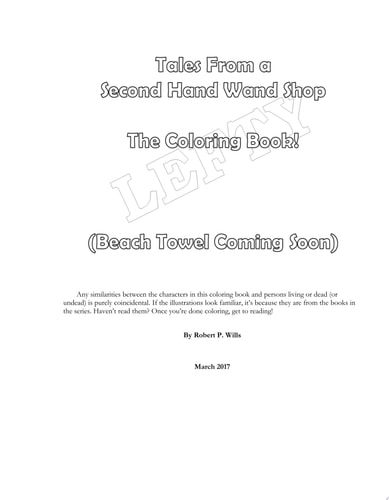 Tales From a Second Hand Wand Shop - the Coloring Book The Left Handed Version