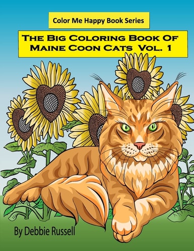 The Big Coloring Book Of Maine Coon Cats - Volume 1