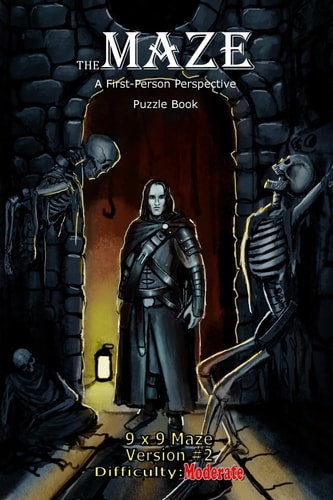 The Maze A First-Person Perspective Puzzle Book Moderate 9x9 Version #2