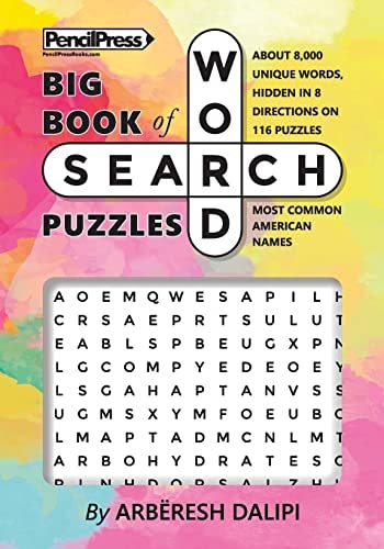 Big Book of Wordsearch Puzzles Find Most Common American Names