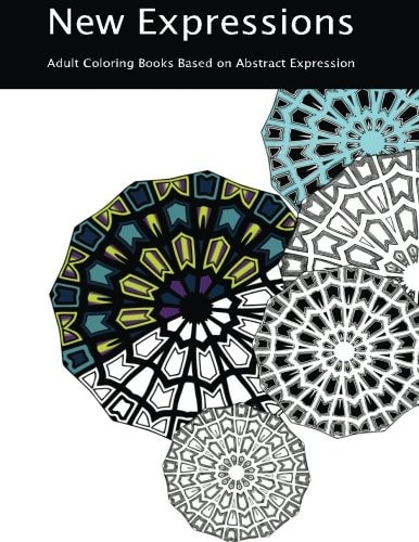 New Expressions Adult Coloring Books Based on Abstract Expression