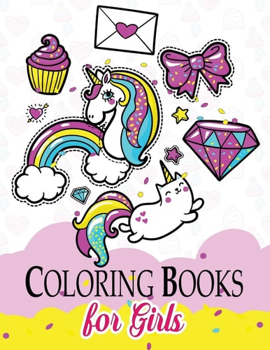 Coloring Books for Girls Unicon Fairy Fastasy Patterns for Girl