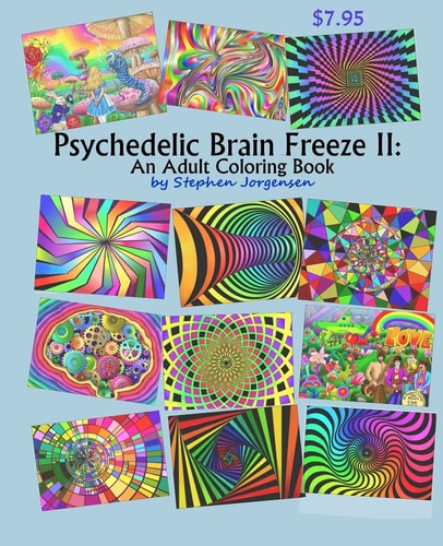 Psychedelic Brain Freeze II An Adult Coloring Book