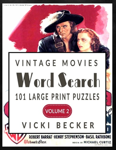 Vintage Movies Word Search 101 Large Print Word Search Puzzles