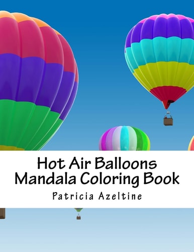 Hot Air Balloons Mandala Coloring Book