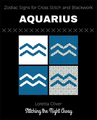 Zodiac Signs for Cross Stitching and Blackwork Aquarius