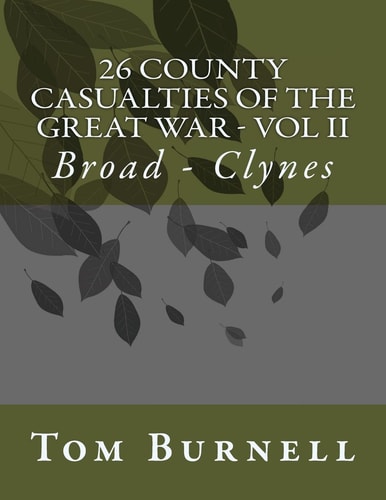 26 County Casualties of the Great War Volume II Broad - Clynes