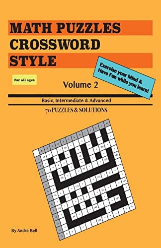 Math Puzzles Crossword Style Vol. 2 (travel Size)