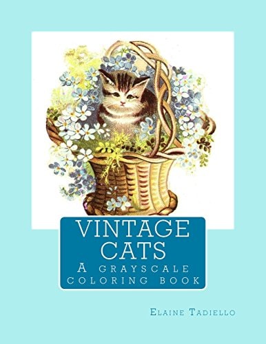 Vintage Cats A Grayscale Coloring Book