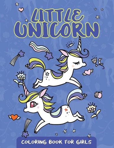 Little Unicorn Coloring Book for Girls Cute Unicorn Pattern Design for Girls