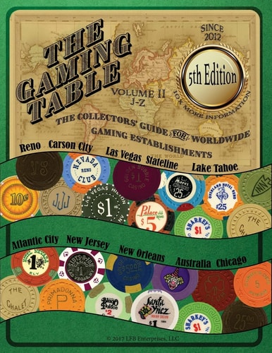 The GAMING TABLE VOLUME 2 J-Z The Collectors' Guide for Worldwide Gaming Establishments