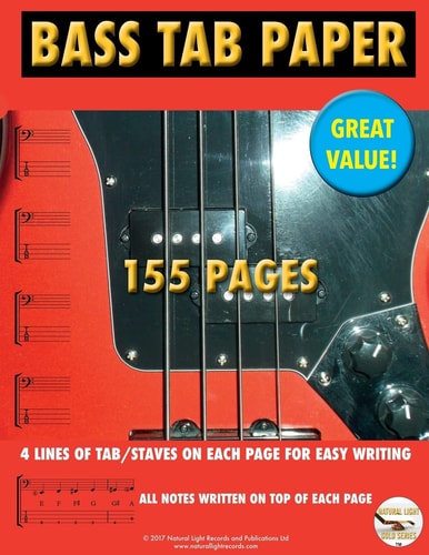 Bass TAB Paper Best TAB Easy Write