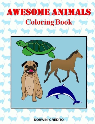 Awesome Animals Coloring Book