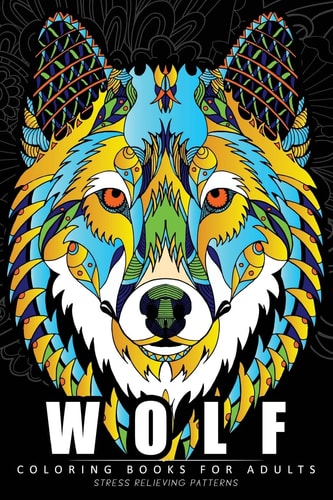 Wolf Coloring Book for Adults (Perfectly Portable Pages)(On-The-Go! Coloring Book)