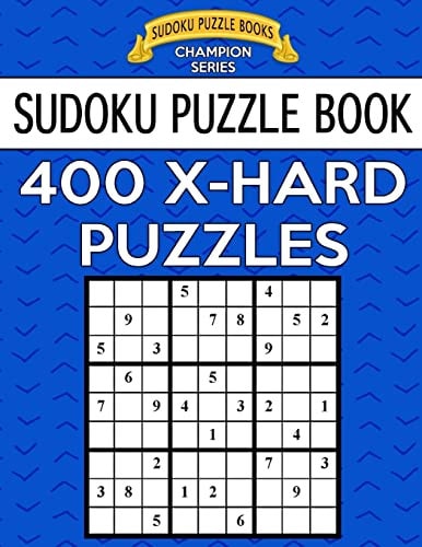 Sudoku Puzzle Book, 400 EXTRA HARD Puzzles Single Difficulty Level For No Wasted Puzzles