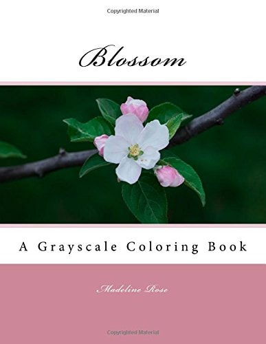 Blossom A Grayscale Coloring Book