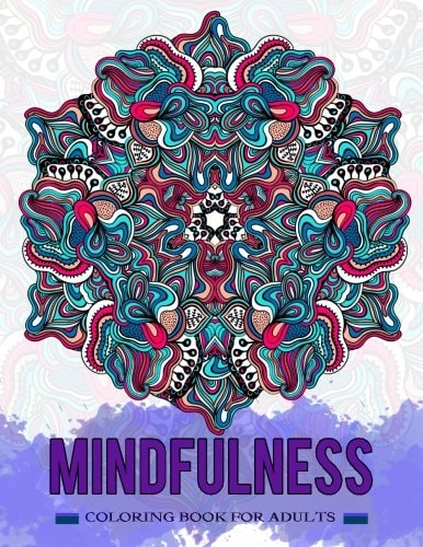 Mindfulness Coloring Book for Adults Relaxing, Doodle Mandala, Zentangle Design to Color