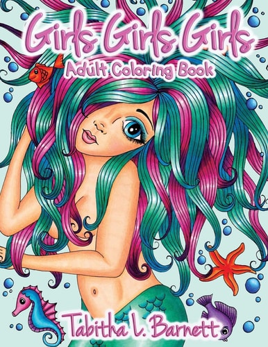Girls Girls Girls Adult Coloring Book