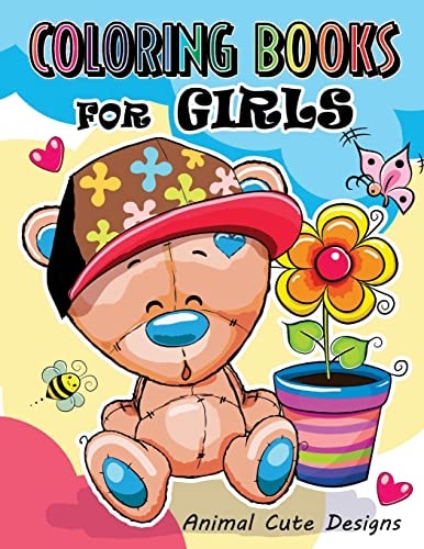 Coloring Books for Girls Animal Cute Designs for Teens and Girls