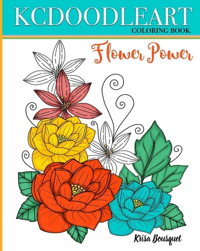 Flower Power Coloring Book